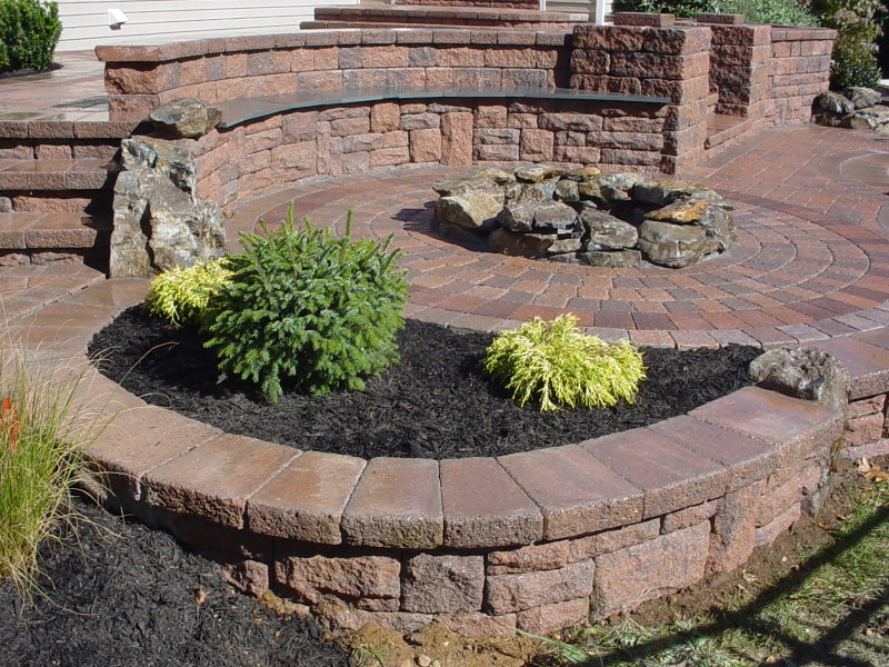 backyard patio fire pit idea
